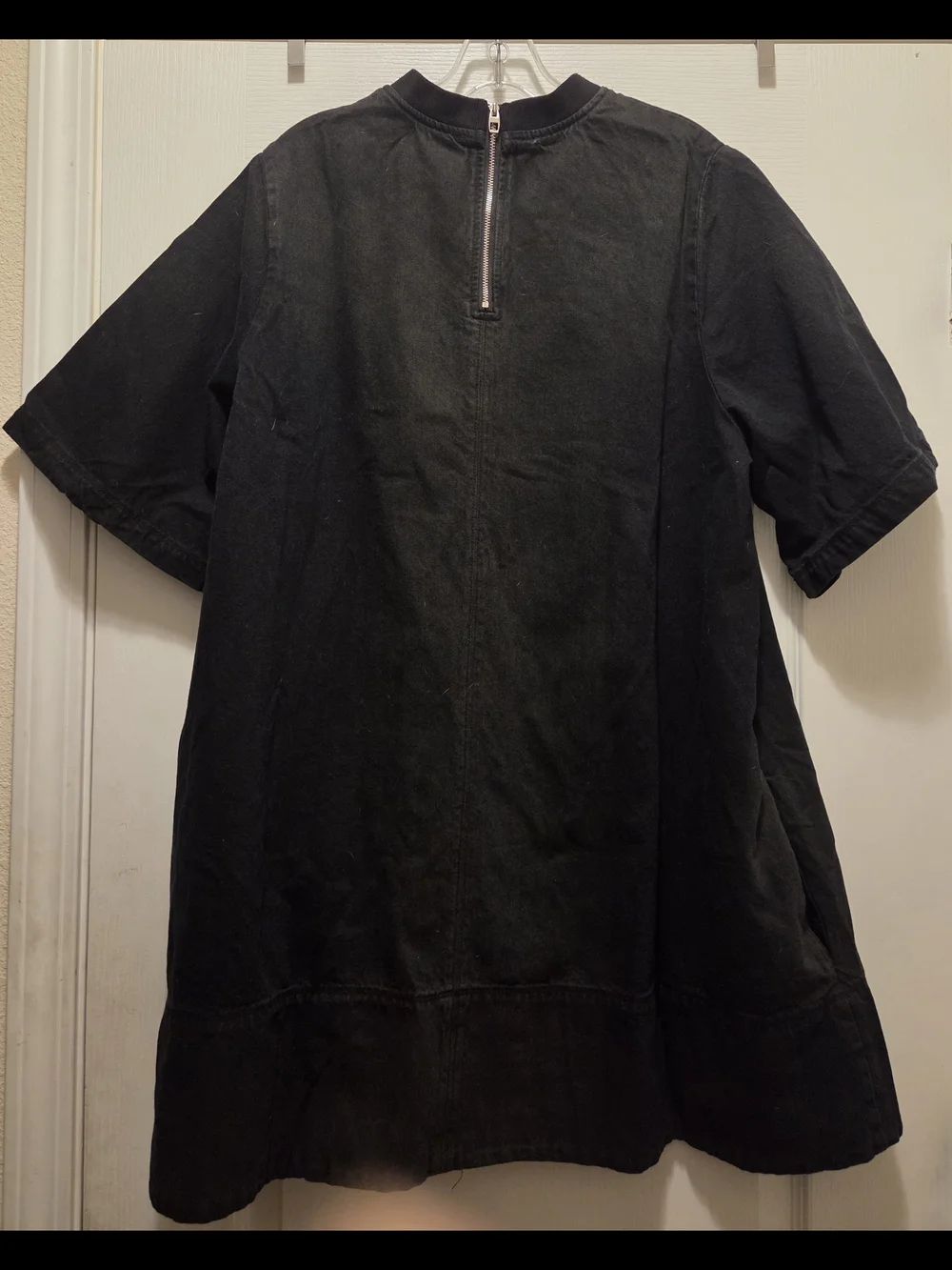 Free People Black Denim Mini Dress - Picture 4 of 9
